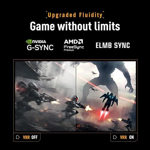 ASUS TUF Gaming Series 5 24.5” 1080P Monitor (VG259QM5A) – Full HD, Fast-IPS, 240Hz, 0.3ms, G-SYNC Compatible, FreeSync Premium, 99% sRGB, DisplayWidget, Gaming AI, 3 yr Warranty thumbnail 4