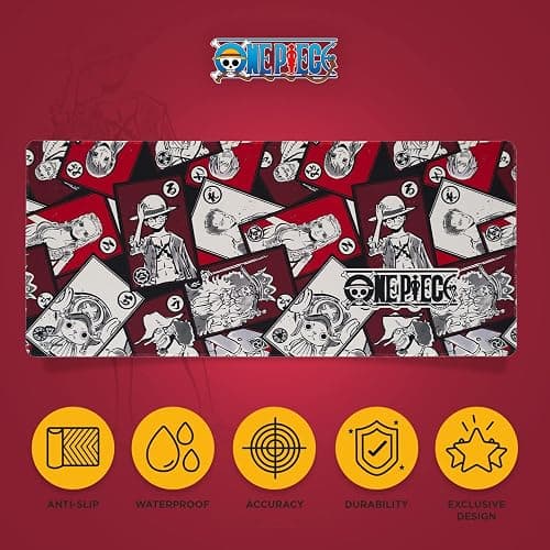 One Piece XXL Mouse Pad - MTG Playmat- 31.5" x 13.78" Non-Slip Rubber Base, Gaming Mouse Pad, Keyboard Mouse Mat - Manga Gifts thumbnail 2