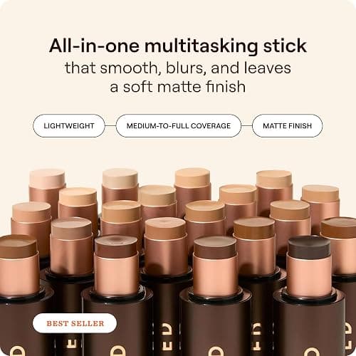 Live Tinted HUESTICK Complexion Stick - Medium-to-Full Buildable Coverage - Soft Matte Finish - Multitasking Makeup Stick - Lightweight, Creamy Formula - Shade 06 thumbnail 2