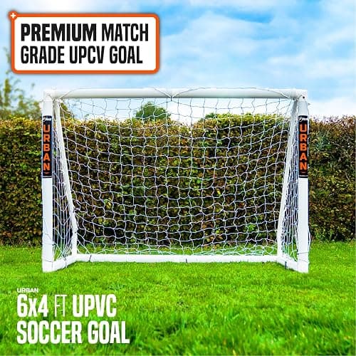FLICK Match Grade Soccer Goal | All Weather, Ultra Thick Goal Post | 6 x 4ft or 12 x 6ft | Easy Assembly | Backyards or Clubs thumbnail 2