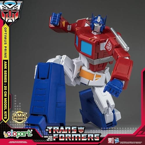 YOLOPARK Optimus Prime Transformer Toys,AMK Series 7.87 Inch Highly Articulated Transformers G1 Action Figures with Weaponry for Adults Boys Girls,No Converting thumbnail 7