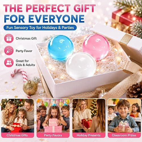 3pcs-Oil Coconut Oil Squishy Stress Ball for Stress Anxiety Relief | Super Soft Squishies Clear Fidget Squeeze Toy Fidget Toys for Kids Adult, Partay Favors thumbnail 7