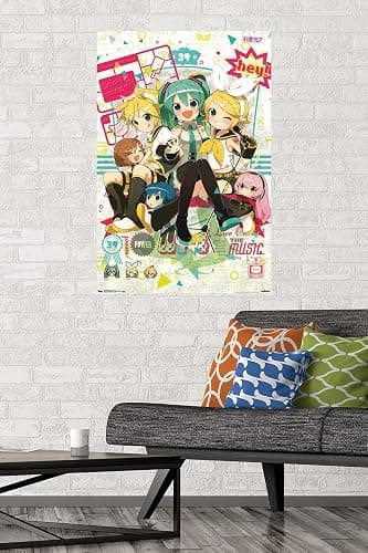 Trends International Hatsune Miku Hey Wall Poster 22.375" X 34" thumbnail 2