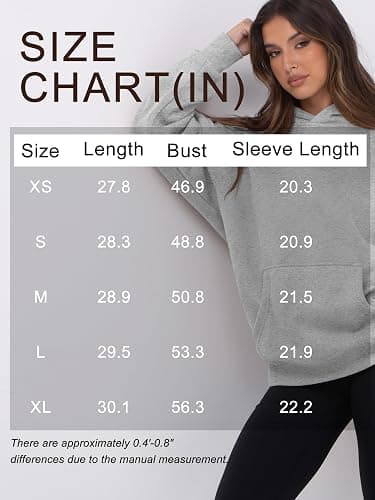 Womens Oversized Hoodies Fleece Loose Hooded Sweatshirt Fall Winter Outfits 2025 Trendy Clothes thumbnail 6