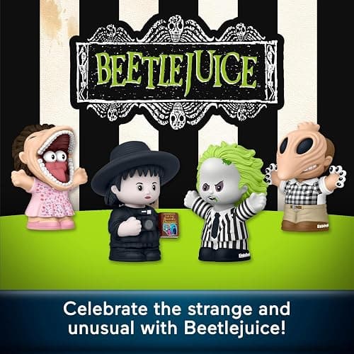 Little People COLLECTOR Beetlejuice Special Edition Set for Movie Fans, 4 Character Figures in a Display Package (Amazon Exclusive) thumbnail 2