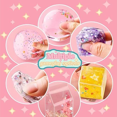 shaguanchang 5PCS Nano Tape Bubble Kit for Kids, Nano Bubble Tapes Kit with Glitter, Clay, Cute Stickers and Accessories Tools, Nano Tape Crafts for Kids Teens Girls thumbnail 6
