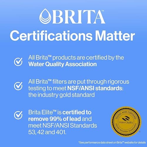 Brita UltraMax Large Water Dispenser With Standard Filter, BPA-Free, Reduces Copper, Cadmium and Mercury Impurities, Lasts 2 Months or 40 Gallons, Includes 1 Filter, Kitchen Accessories, Large 27-Cup thumbnail 11