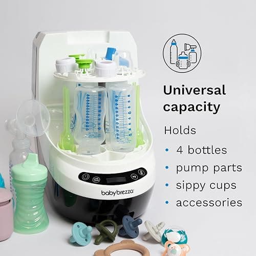Baby Brezza Bottle Washer Pro - Baby Bottle Washer, Sterilizer + Dryer - All in One Machine Cleans Bottles, Pump Parts, & Sippy Cups - Replaces Hand Washing, Bottle Brushes and Drying Racks thumbnail 5