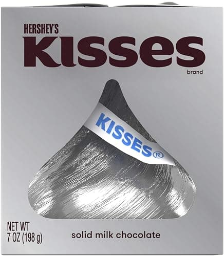 HERSHEY'S KISSES Solid Milk Chocolate Candy Gift Box, 7 oz - Image 1