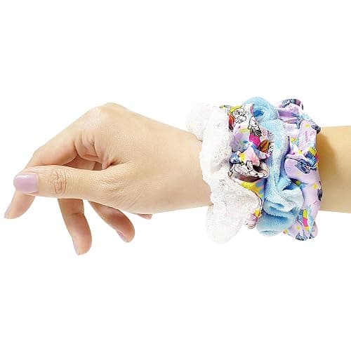 LUV HER Lilo & Stitch Hair Accessory 5 Pcs Set - 1 Regular 9 inch Stitch Hairbrush & 4 Scrunchies - Detangling Brush - Elastic Hair Ties Ropes for Girls, Ages 3+ thumbnail 7