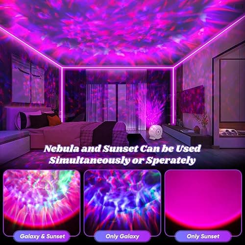 Incamity Galaxy Projector, Light Projector, Night Light Projector with 41 Lighting Modes, Galaxy Light Projector with Timer and Remote, for Kids Adults, Bedroom, Home Theater, Christmas thumbnail 2