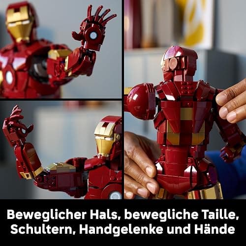 LEGO | Marvel Iron Man Mark 3 Sammleredition - Avengers Bauset für Erwachsene - Modellbau mit Minifigur, Ständer und Namensschild - Kreatives Geschenk für Männer, Frauen und Allen Fans - 76344 thumbnail 5