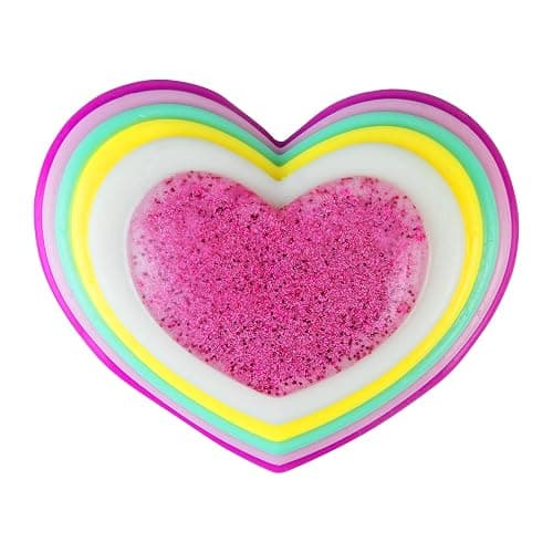 ORB Tabalicious Jumbo TABA Squishy Rainbow Heart Toy - Giant TABA Rainbow Colored Heart with Sparkling Center - Soft, Sticky TABA Squishies - Fun Squishy Fidget Stress Ball Toys for Kids and Adults thumbnail 5