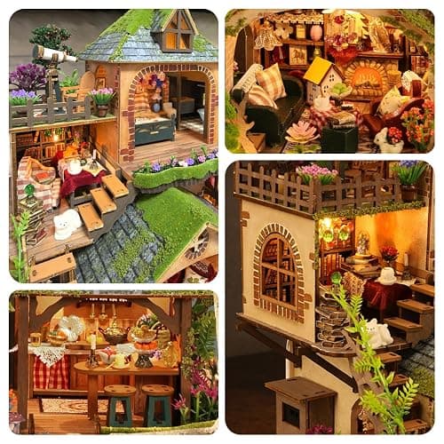 RHZN Miniature House Kit, Miniature Kit, Mini House Building Kit for Adult | Forest Adventure thumbnail 4
