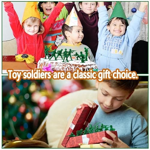 HAPTIME Toys for Boys, Toy Soldiers Set (50 pcs ) , Green Army Men Action Figures, Plastic Military Toys - Inspire Creative Play and Learning Adventures for Kids thumbnail 6