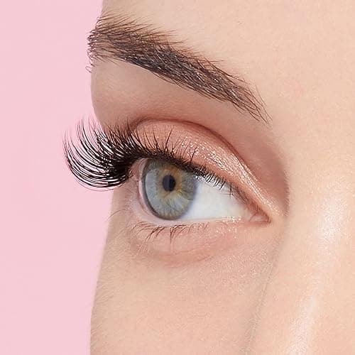 KISS imPRESS Falsies Press On Self Adhesive Eyelashes, 12mm-14mm Natural Volume Press On Lashes, Black, No Glue Needed, Invisible Band, 20 Lash Clusters & Non-Stick Applicator - Natural thumbnail 16