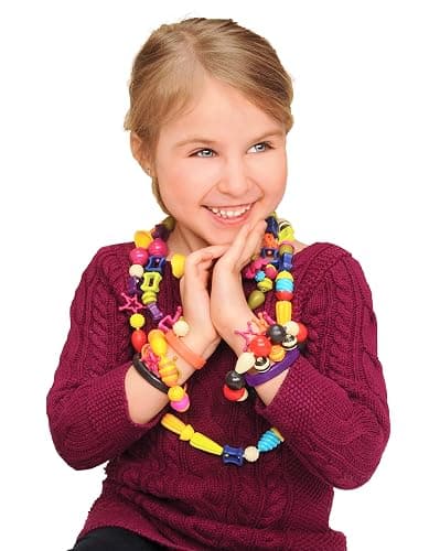 B. toys – Pop Arty! 275 Pieces – Jewlery Making Kit – Creative Pop Snap Bead Set for Kids – DIY Craft Jewelry Making Kit – Necklaces, Rings, Bracelets – 4+ Years thumbnail 3