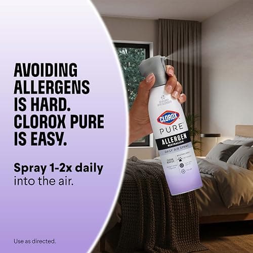 Clorox PURE Allergen Neutralizer Daily Air Spray, Nighttime Calm, 8 Ounces (Pack of 2) thumbnail 7