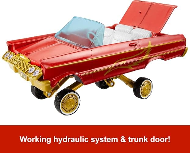 Mattel WWE Action Figure & Toy Vehicle Set, Rey Mysterio Main Event Figure & Lucha Low Rider Car with Launching Action & Hydraulics (Amazon Exclusive) thumbnail 4