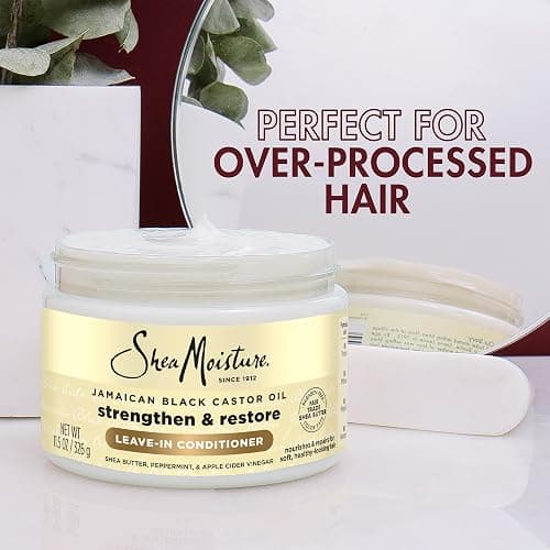 SheaMoisture Leave-In Conditioner Bundle, Coconut & Hibiscus Curl Enhancing Smoothie for Curly Hair, Frizz Control + Jamaican Black Castor Oil Strengthen & Restore for Hair Repair thumbnail 8