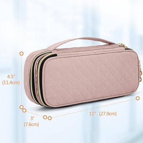 Damero Double Layer Stethoscope Case Compatible with 3M Littmann/ADC/Omron Stethoscope, Stethoscope Carrying Case Travel Bag for Nurse Accessories, Misty Rose - Misty Rose thumbnail 5