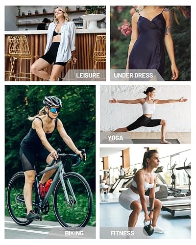 Runhit Biker Shorts Women with Pockets - 8''/5''/3'' High Waisted Yoga Workout Gym Spandex Tummy Control Shorts thumbnail 6