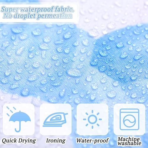 Honeydak 8 Pcs Blue Bow Shower Curtain Set Coquette Blue Bow Bathroom Decor Set Cute Aesthetic Bathroom Curtain with 12 Hooks Anti-Slip Rug Toilet Lid Cover Bath Mat and Towels for Women Home Bath thumbnail 4