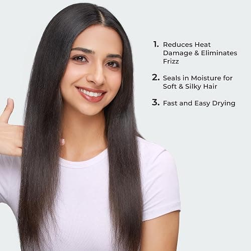 Kiss 1875 Watt Pro Tourmaline Ceramic Hair Dryer, Styling Edition, 3 Heat Settings, 2 Speed Settings, Cool Shot Button, 7 Blow Dryer Accessories Included, 2-Year Warranty - Red thumbnail 6