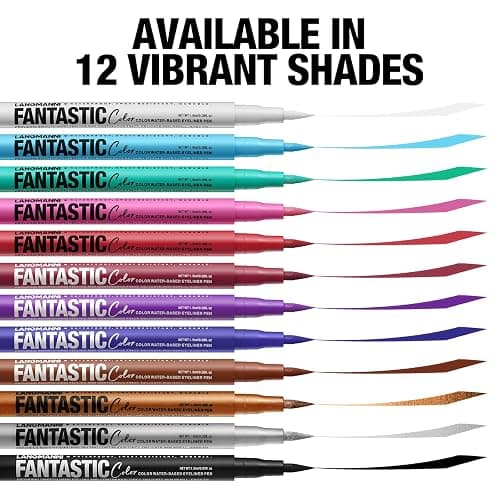 LANGMANNI 12 Colors Matte Liquid Eyeliner Set, Neon Colorful Pigmented With Long-lasting, Smudgeproof & Waterproof Eye Liner Makeup for Bold & Stunning Looks - Gift for Girls thumbnail 2