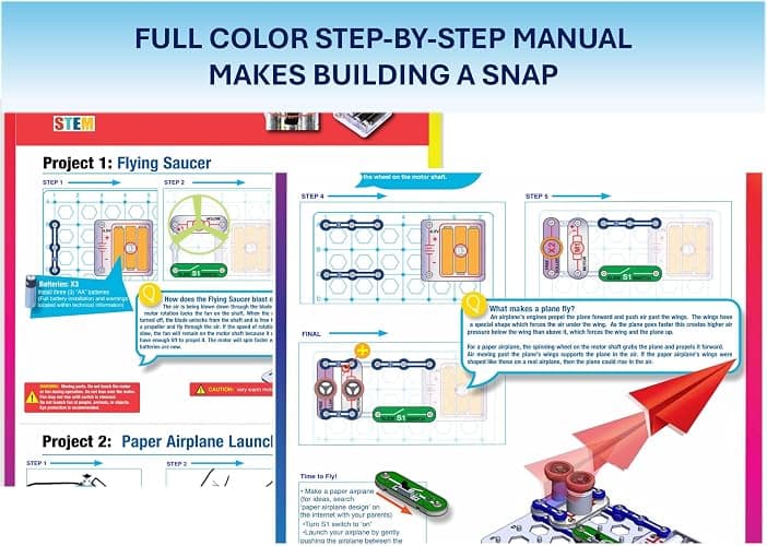 Snap Circuits Flight Deck Science/STEM Toy kit | Ages 8+ | Construction Gift for Boys and Girls thumbnail 4
