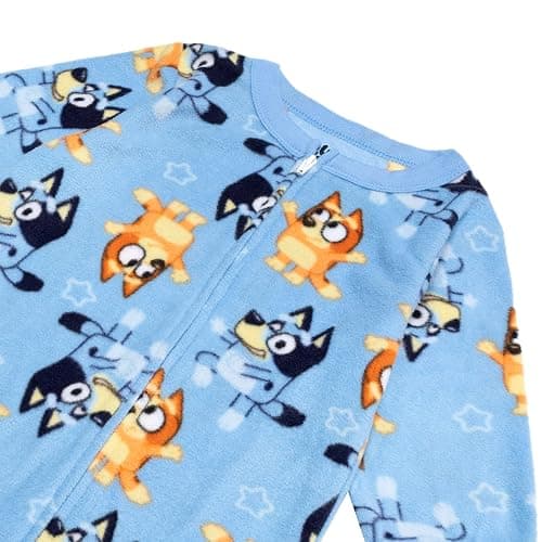 Bluey Boys' Footed Blanket Sleeper, Comfortable Pajamas, Soft & Cute for Kids thumbnail 2