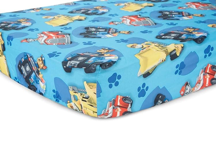 Paw Patrol Calling All Pups 4 Piece Toddler Bedding Set – Includes Comforter, Sheet Set – Fitted + Top Sheet + Reversible Pillowcase for Boys Bed, Blue thumbnail 6