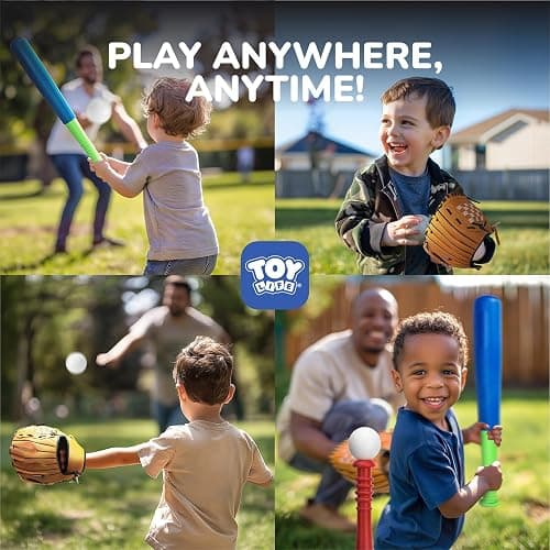 TOY Life Tball Set for Kids 3-5 5-8 Tball for Kids 5-8 Tee Bat Toddler Baseball Tee Balls Set Bat Baseball Kid T Ball Stand for Kid 3-5 T Ball Bat Outdoor Outside Door Toys thumbnail 7