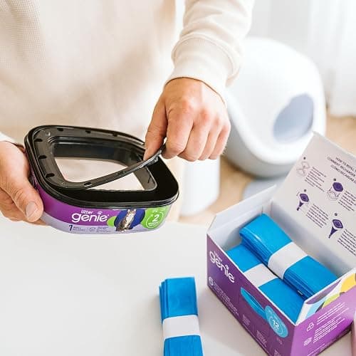 Litter Genie Refill Bags | Stand alone Genuine Film 6 pk | Compatible with Litter Genie Standard and Jumbo refills | Ultimate Odour Control Cat Litter Bags | Up to 12 months of supply for one cat thumbnail 2