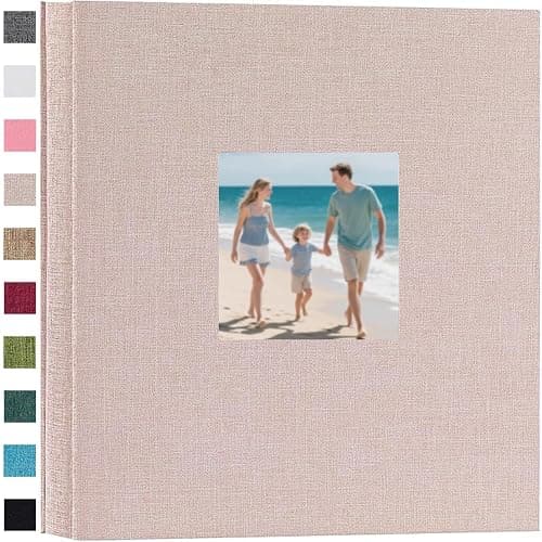 Finksy Linen Hardcover Photo Album 4x6 600 Photos Large Capacity for Family Wedding Anniversary Baby Vacation - Image 1