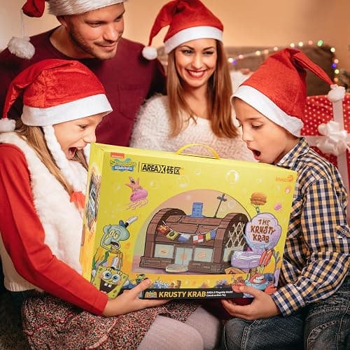 Toy Building Brick Blocks Toys Sets Display Box kit Action Figures Pineapple House Patrick Stone Star Home for Boys and Girls Kids Age 2-4, 3-5, 5-7, 8-12 Fans STEM Gift (2718 pcs) thumbnail 8