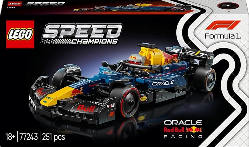 LEGO Speed Champions Oracle Red Bull Racing RB20 F1 Race Car Model with a Collectible Formula 1 Driver Minifigure - Display Set for Adult Motorsport & Racing Fans 77243 - Oracle Red Bull Racing RB20 F1 Race Car 77243 thumbnail 9