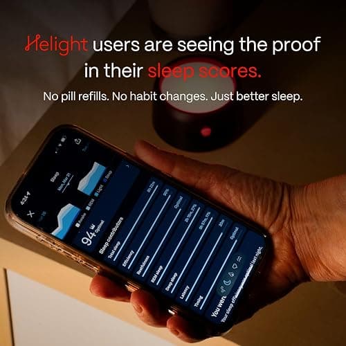 Helight Red Light Therapy Sleep Device – 630nm Pure Red Light Lamp Sleep Aid to Support Deep Relaxation – Red Light for Sleep Lamp Backed by Science for Adults & Kids Bedrooms thumbnail 5