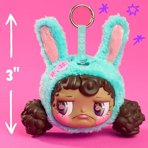 HAPPY HAUL Sour Pouts Paw-ty Crashers Vinyl Plush Clip-Ons, Vinyl-Faced Plush Clip-On Blind Box Collectible Toy, Short-Run Drop, 3-Inch Stuffed Toy, Ages 8 and up thumbnail 3