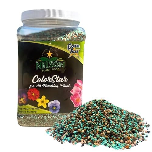 Nelson Plant Foods ColorStar Outdoor & Indoor Plant Fertilizer - Nutrient-Dense Plant Food to Increase Bloom Size & Quantity - 4-5 Months of Feeding (4 lb.) - Image 1