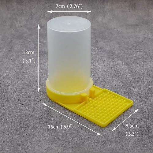 Baby Bird Button Quail Yellow Water Feeder thumbnail 2