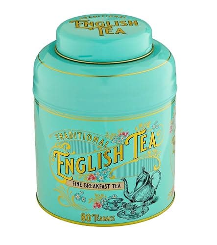 New English Teas Vintage Victorian Tea Caddy with 80 English Breakfast Teabags thumbnail 2