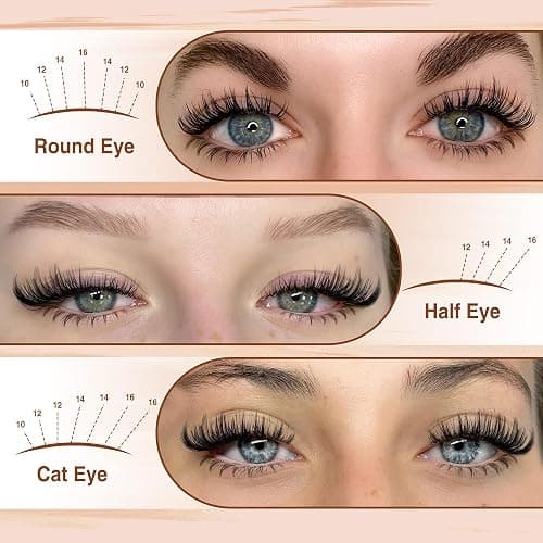 Focipeysa Manga Lash Clusters Kit Wispy Eyelash Extensions Kit 330Pcs Anime Lashes Extension with Lash Bond and Seal 8-16mm Individual Eyelash Extension with Bottom Lashes Extension thumbnail 2