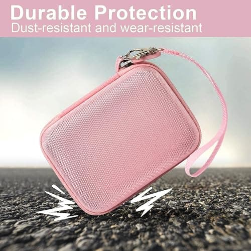 ALKOO Digital Camera Case for CAMKORY, Camera Pouch for KODAK Pixpro -Pink | for Lecran/for VAHOIALD Point and Shoot Camera, Hard Carrying Case with Mesh Pocket, Compact for Vlogging, Travel and Storage thumbnail 6