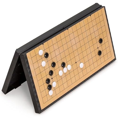 YMI Magnetic Travel Go Game Set, 11-Inch Compact 19x19 Board, 361 Stones | 19x19 magnetic Go set, 11 x 11 x 0.6 in folding board, 361 magnetic stones, 2 bowls, weighs 1.72 lbs. thumbnail 6