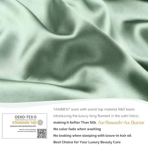 YANIBEST Long Bonnet Satin Bonnet for Sleeping Braid Bonnet with Tie Band Silk Sleep Bonnet for Women Locs thumbnail 4
