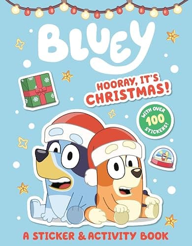 Bluey: Hooray, It's Christmas!: A Sticker & Activity Book - Image 1