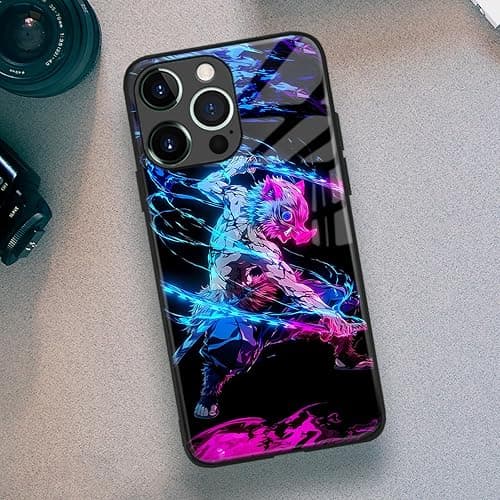Akatxezy Inosuke Secure Grip Anime Case: Enhanced Texture Manga Design Protective Cover for No-Slip for iPhone 14 thumbnail 4