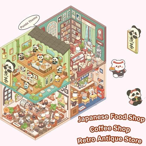 DIY 3D House Stickers,20 Sets Fun DIY Stickers Scene for Kids Adults Cute Make Your Own Cartoon Animal Scene for Gifts, Relief Stress Pass The Time-Fun Haven thumbnail 4