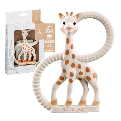 Sophie la girafe Teething Ring | Made from Natural Rubber | Designed for Teething Babies | Awaken All 5 Senses | Easy to Clean - Image 1